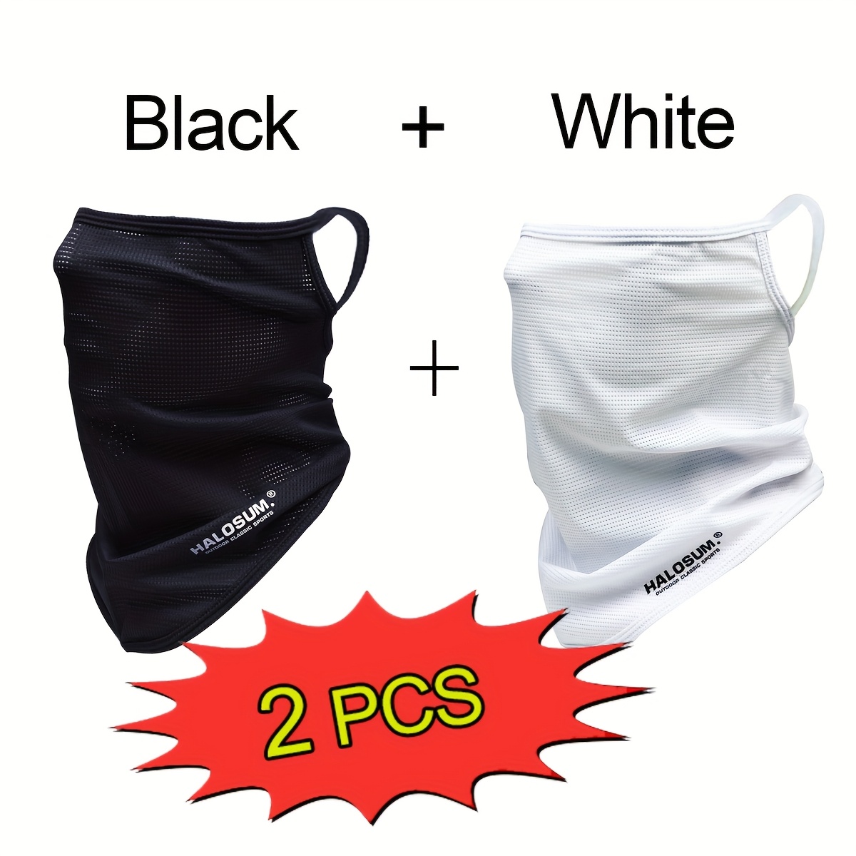 1/2 Stück Eisseide-Gesichtsmas – Sports Mask Breathable Bewertung und Preis